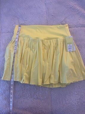 all in motion Yellow Pleated Mini Skirt